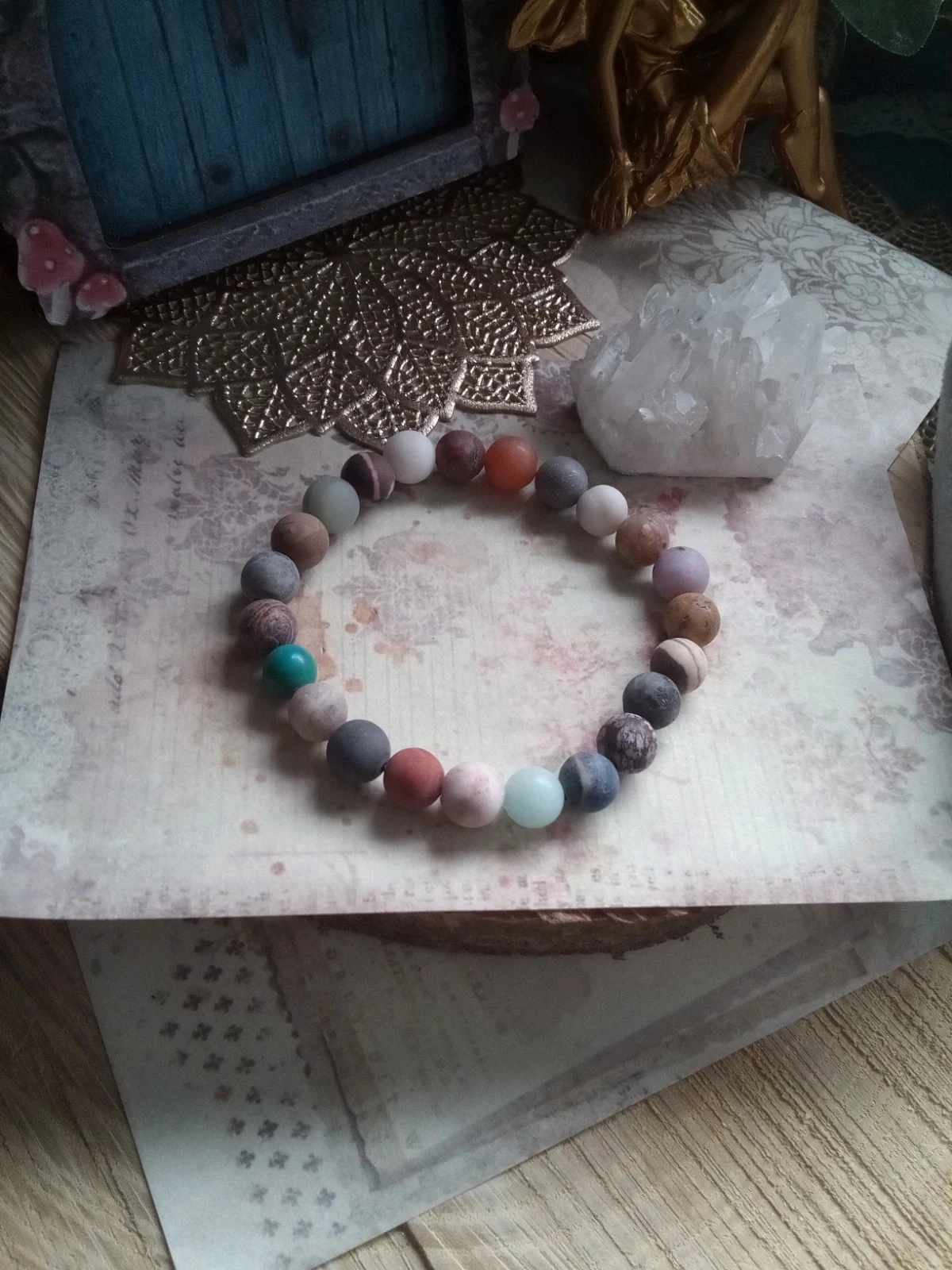 Bracelet multi pierres naturelles – photo 2